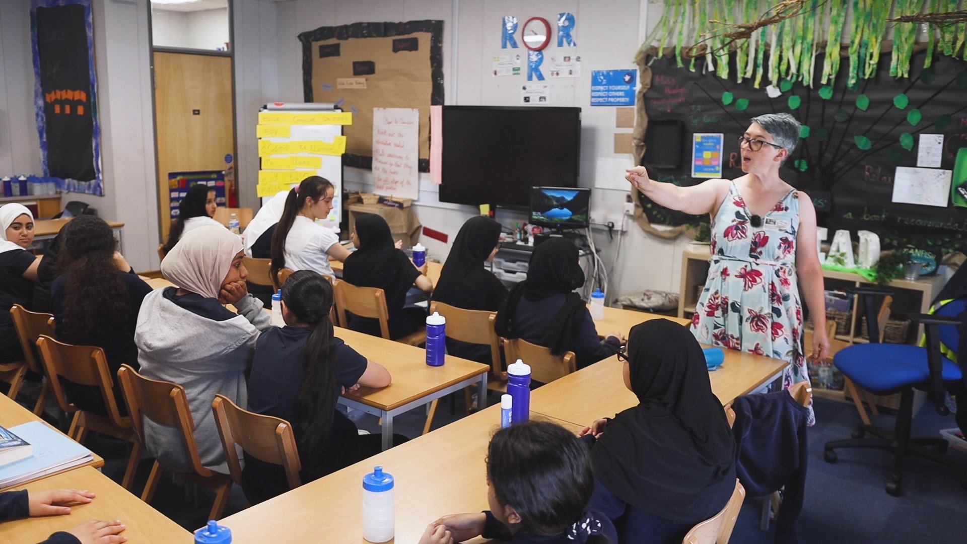 teacher in classroom 